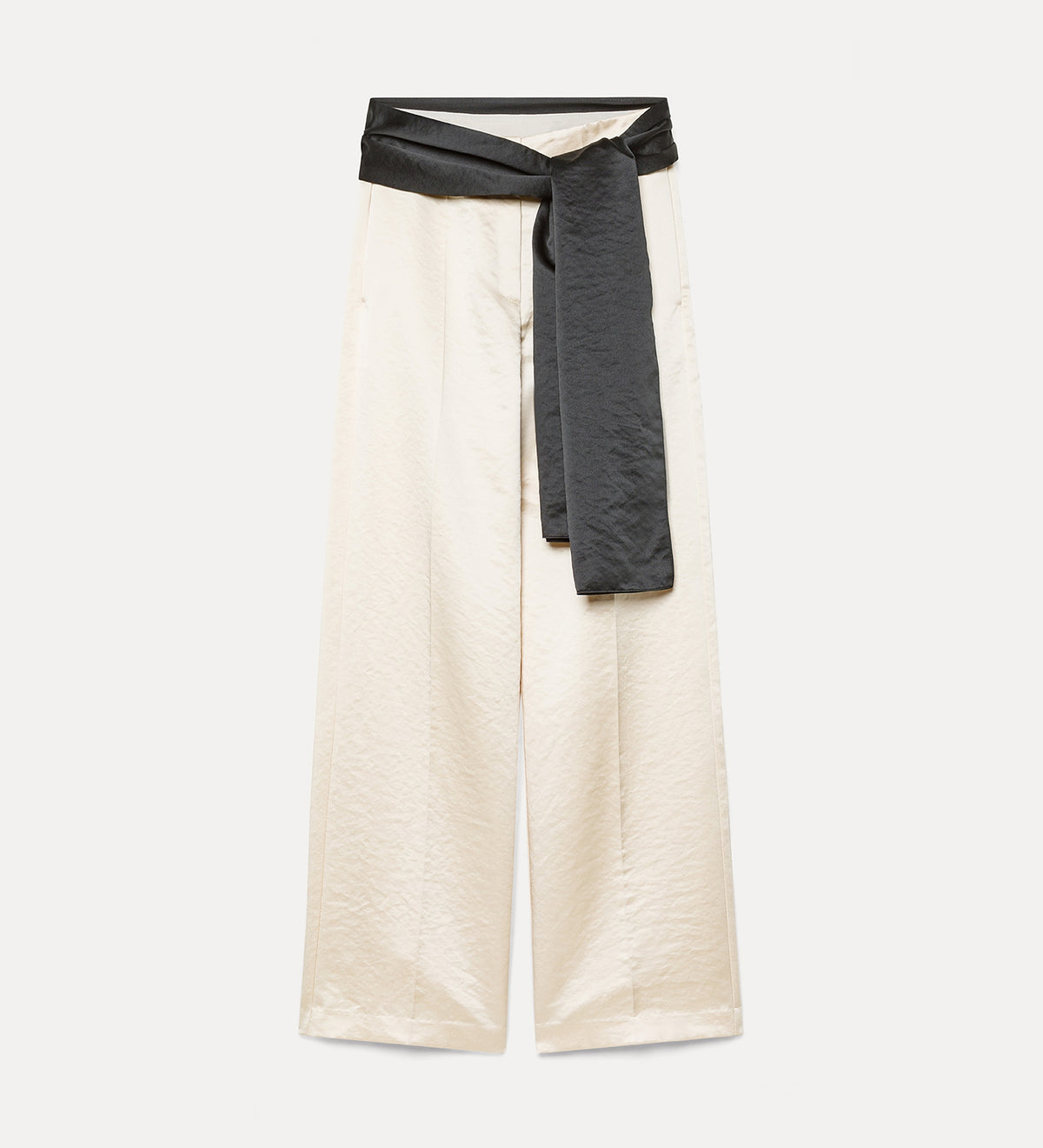 duchesse trousers with sash ivory