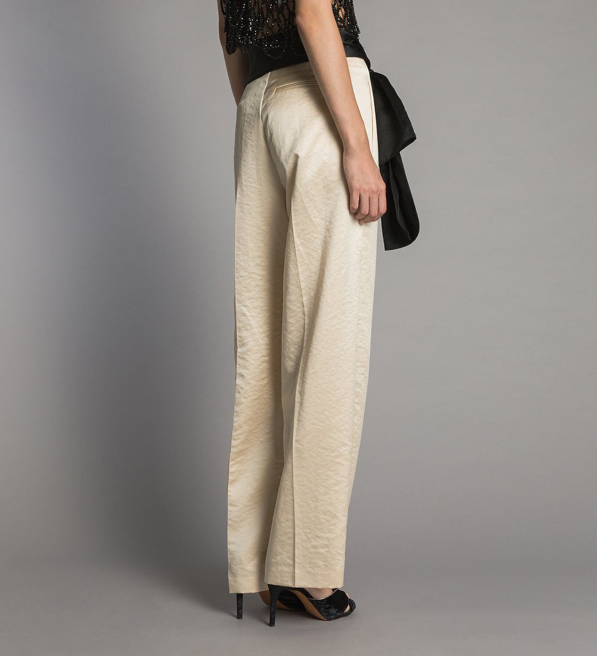duchesse trousers with sash ivory