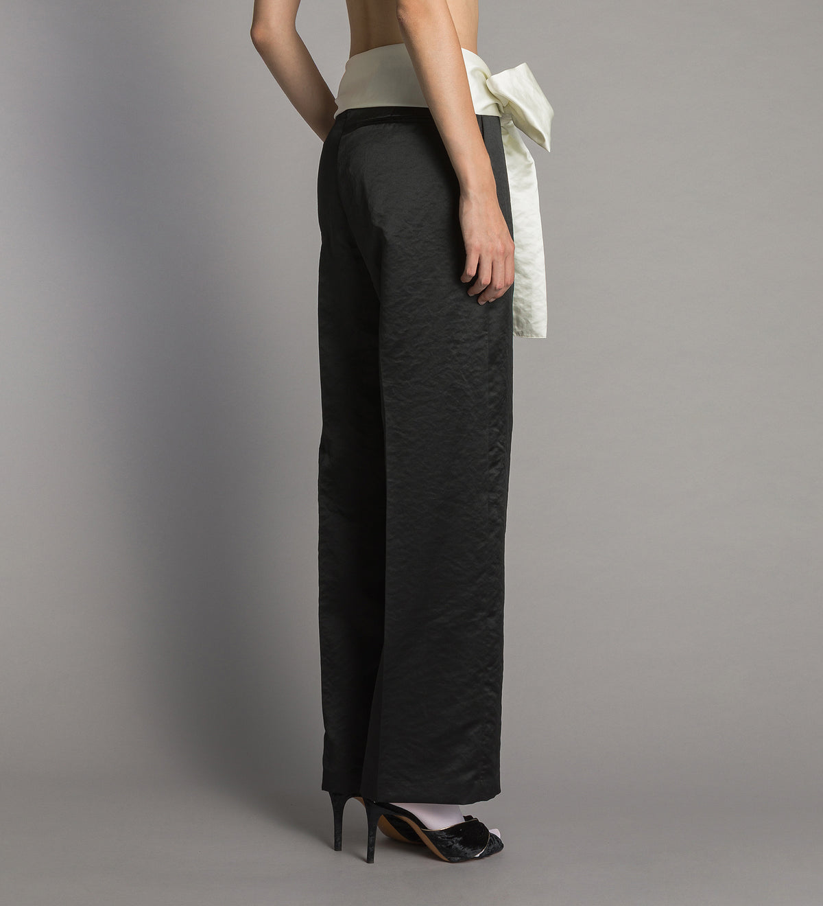 duchesse trousers with sash black