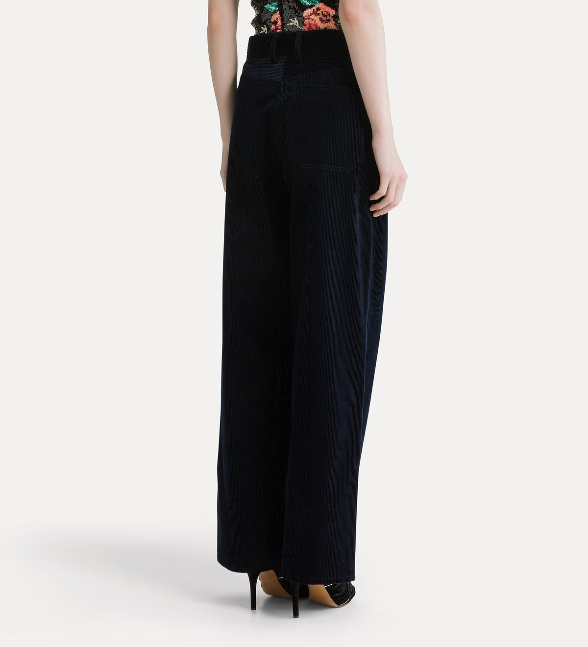 pantalon cargo en velours côtelé night