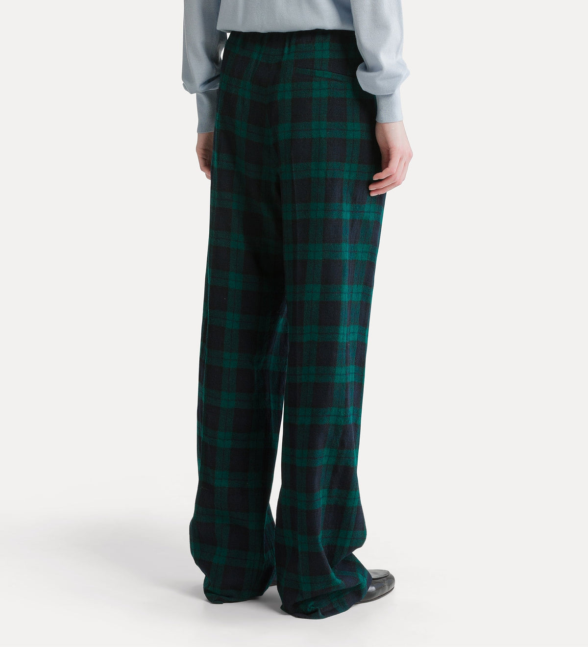 pantalon en laine “ highland tartan ” woods