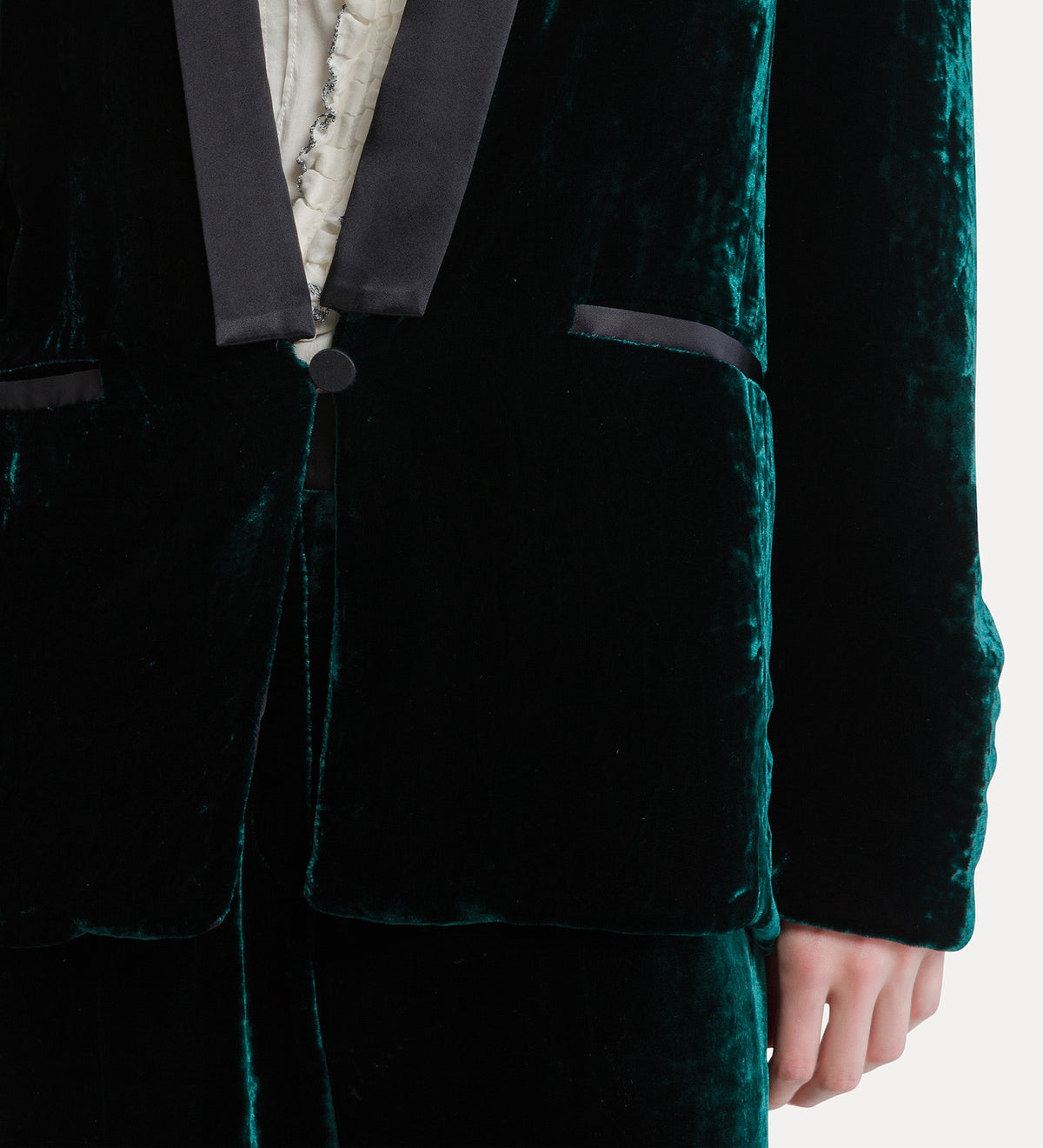 veste de smoking en velours moiré woods