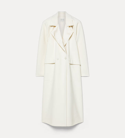 long double-breasted cape-style coat diamond