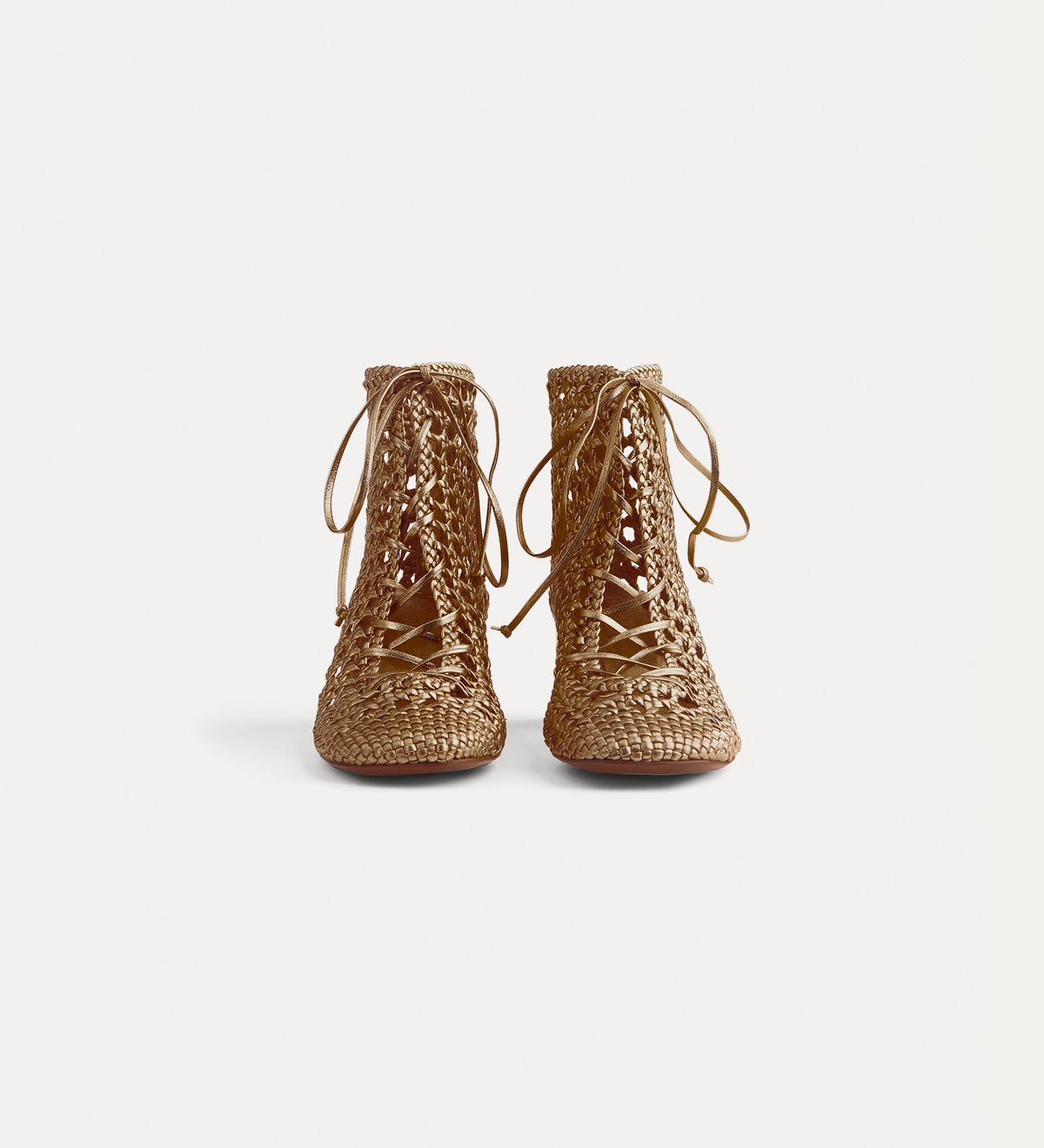 woven ankle boots “my penelope” bronze