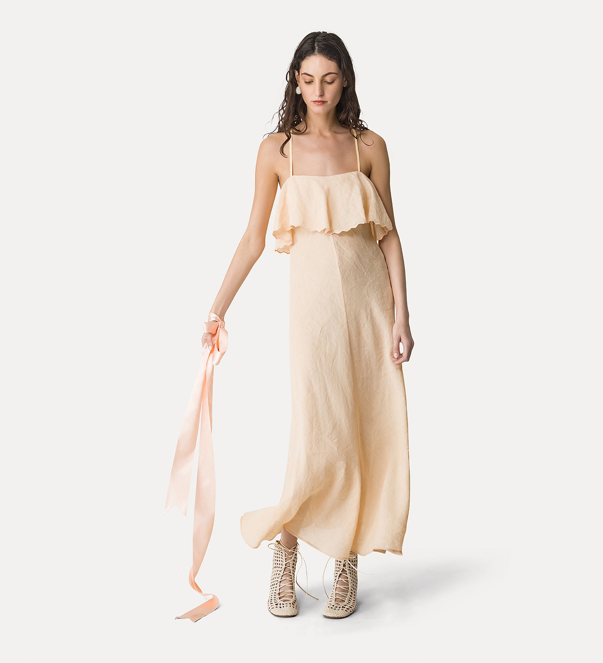 "my penelope"stivaletto chic intrecciato a mano Ivory