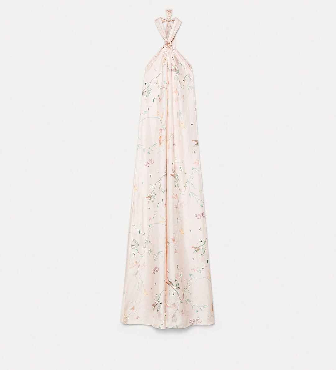 “deliverance” print twill dress roseo