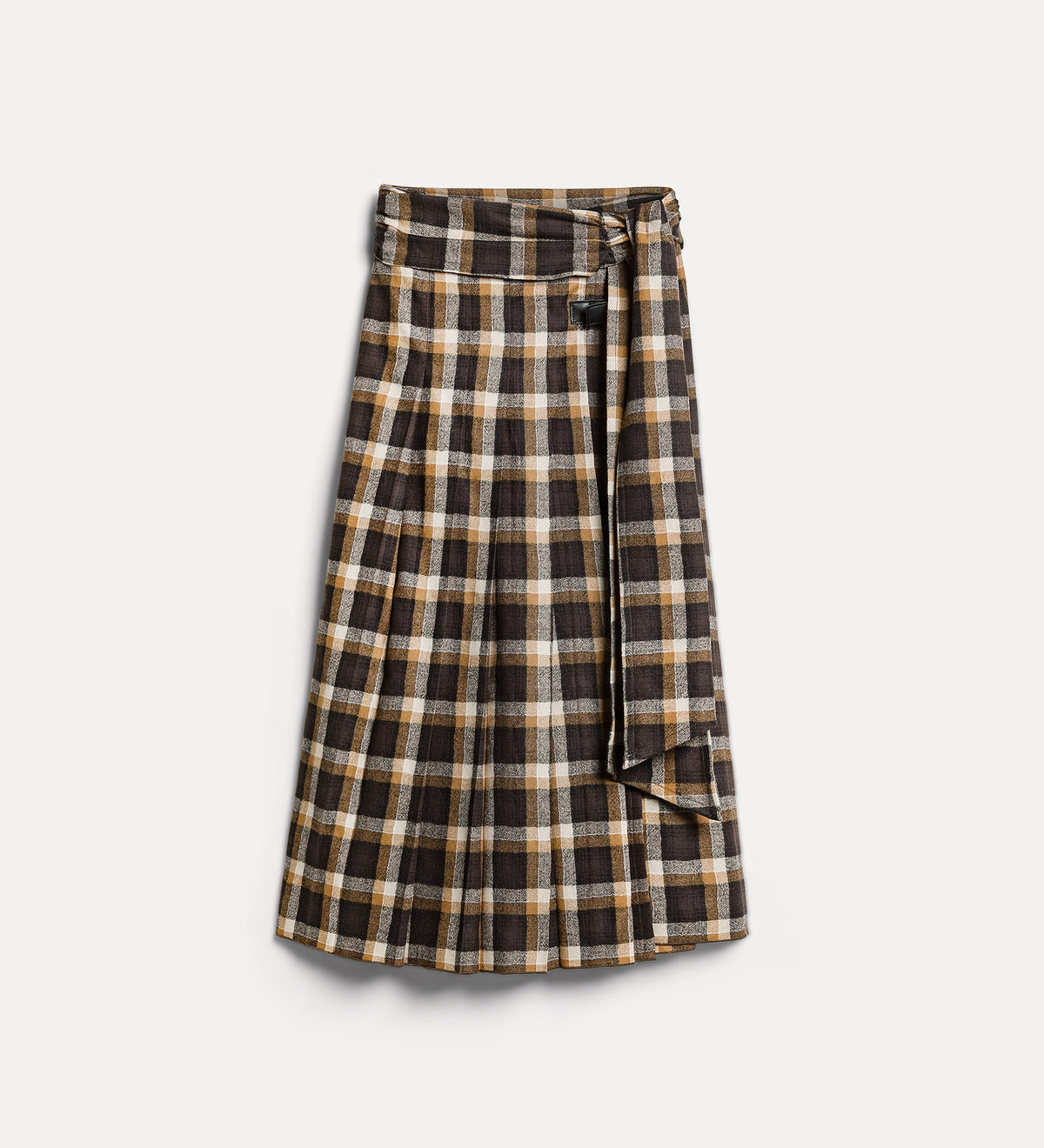 “highland tartan” wool kilt gold
